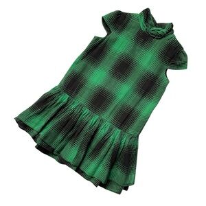 Polo by Ralph Lauren Green and Black Plaid Dress